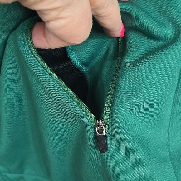 A Christmas Story Women's Green RM Running Man Full Zip Athletic Hoodie Medium - Picture 5 of 9